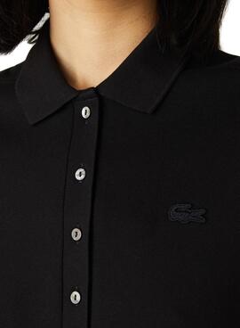 Kleid Lacoste Polo Schwarz für Damen