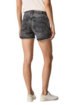 Short Jeans Pepe Jeans Thrasher Schwarz für Damen