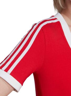 T-Shirt Adidas Cropped Rot für Damen