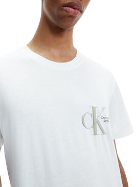 T-Shirt Calvin Klein Dynamic Weiss für Herren