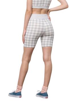 Leggings Ciclistas Vans Mixed Up Gingham Malva Damen