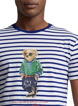 T-Shirt Polo Ralph Lauren Streifen Bear für Herren