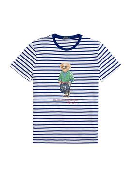 T-Shirt Polo Ralph Lauren Streifen Bear für Herren