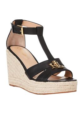 Sandalen Polo Ralph Lauren Hale Schwarzs für Damen