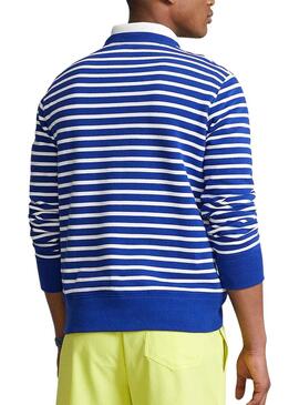 Sweatshirt Polo Ralph Lauren Streifen Bear Blau Herren