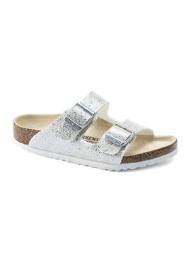 Sandalen Birkenstock Arizona Silber für Mädchen