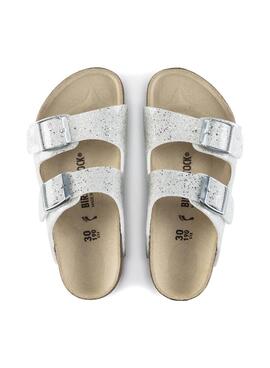 Sandalen Birkenstock Arizona Silber für Mädchen