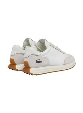 Sneaker Lacoste L Spin Weiss und Beige Damen