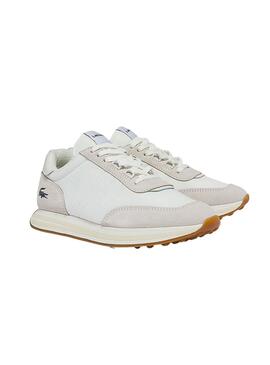 Sneaker Lacoste L Spin Weiss und Beige Damen