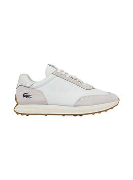 Sneaker Lacoste L Spin Weiss und Beige Damen