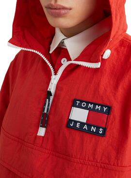Windjacke Tommy Jeans ABO POP Rot für Herren
