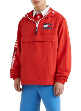 Windjacke Tommy Jeans ABO POP Rot für Herren