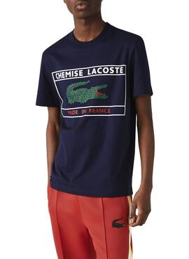 T-Shirt Lacoste Made In France Marina für Herren