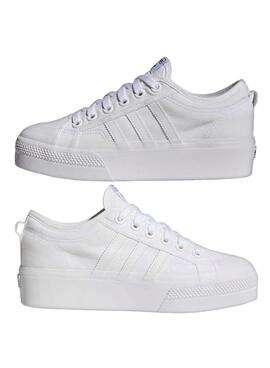Sneakers Adidas Nizza Plattform Weisss für Damen