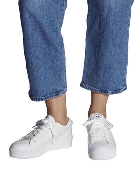 Sneakers Adidas Nizza Plattform Weisss für Damen