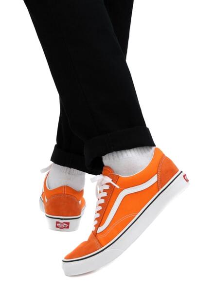 Vans old hotsell skool black orange