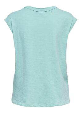 T-Shirt Only Banja Banane Blau für Damen