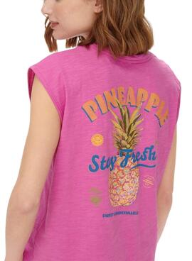 T-Shirt Only Banja Ananas Rosa für Mädchen