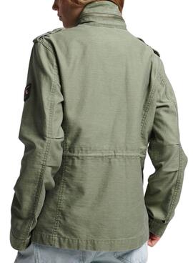 Jacke Superdry Jahrgang Grün für Damen