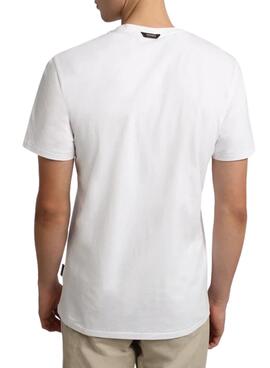 T-Shirt Napapijri S Turin Weiss für Herren