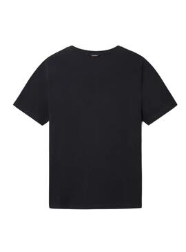 T-Shirt Napapijri S Turin Schwarz für Herren