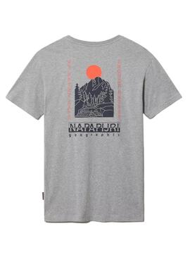 T-Shirt Napapijri Quintino Grau Unisex
