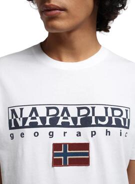 T-Shirt Napapijri Ayas Weiss für Herren
