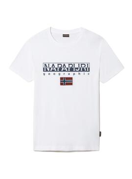 T-Shirt Napapijri Ayas Weiss für Herren