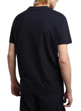 T-Shirt Napapijri Ayas Marineblau für Herren