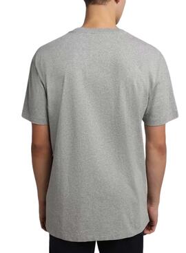 T-Shirt Napapijri Box Grau für Herren