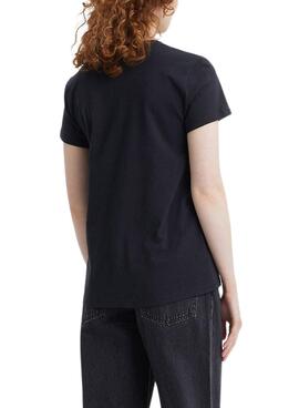 T-Shirt Levis The Perfect 501 Schwarz für Damen