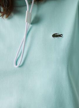 T-Shirt Lacoste Rundhals Türkis für Damen