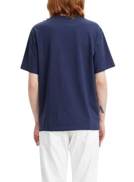 T-Shirt Levis Relaxed Fit Marineblau Unisex