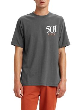 T-Shirt Levis Vintage Fit Graphic 501 Grau Herren