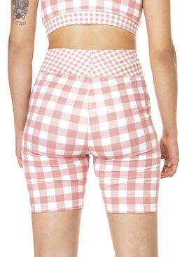 Leggings Ciclistas Vans Mixed Up Gingham Rosa Damen