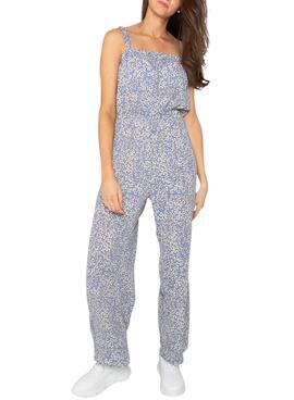 Jumpsuit Only Fuchsia Life Strap Estampado Blau Damen