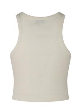Crop Top Pepe Jeans Piera Weiss für Damen