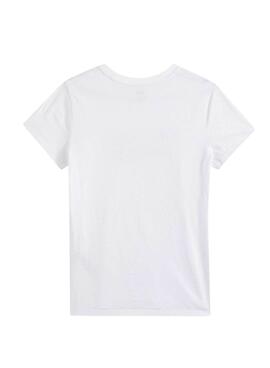 T-Shirt Levis The Perfect Marbling Weiss Damen