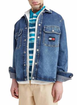 Jacke Denim Tommy Hilfiger Utility Blau 