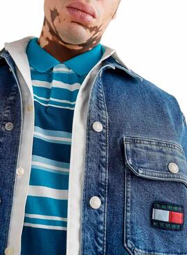 Jacke Denim Tommy Hilfiger Utility Blau 