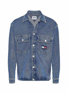 Jacke Denim Tommy Hilfiger Utility Blau 