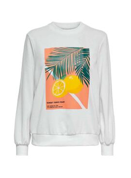 Sweatshirt Only Palma Sport Weiss für Damen