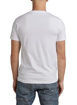 T-Shirt G-Star Raw Slim Weiss für Herren