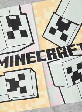 T-Shirt Name It Minecraft Grau für Mädchen