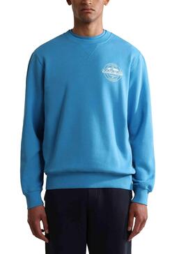 Sweatshirt Napapijri B-Hitra Blau für Herren