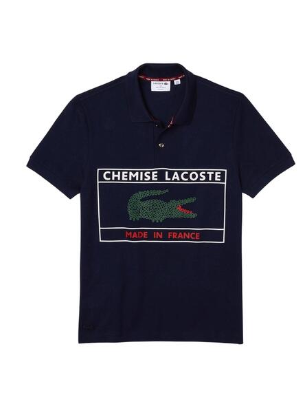 Polo Lacoste Made In France Marineblau f r Herren