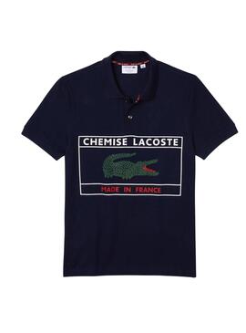 Polo Lacoste Made In France Marineblau für Herren