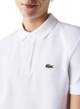 Polo Lacoste Basico White Men