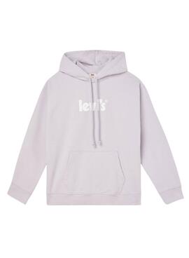 Sweatshirt Levis Graphic Standard Grau für Damen