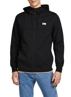 Sweatshirt Jack & Jones Reissverschluss Schwarz Herren